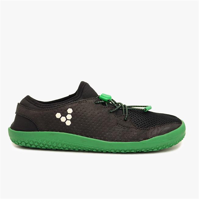 Vivobarefoot PRIMUS Tornacipő Gyerek Black/Green | vivo-17286