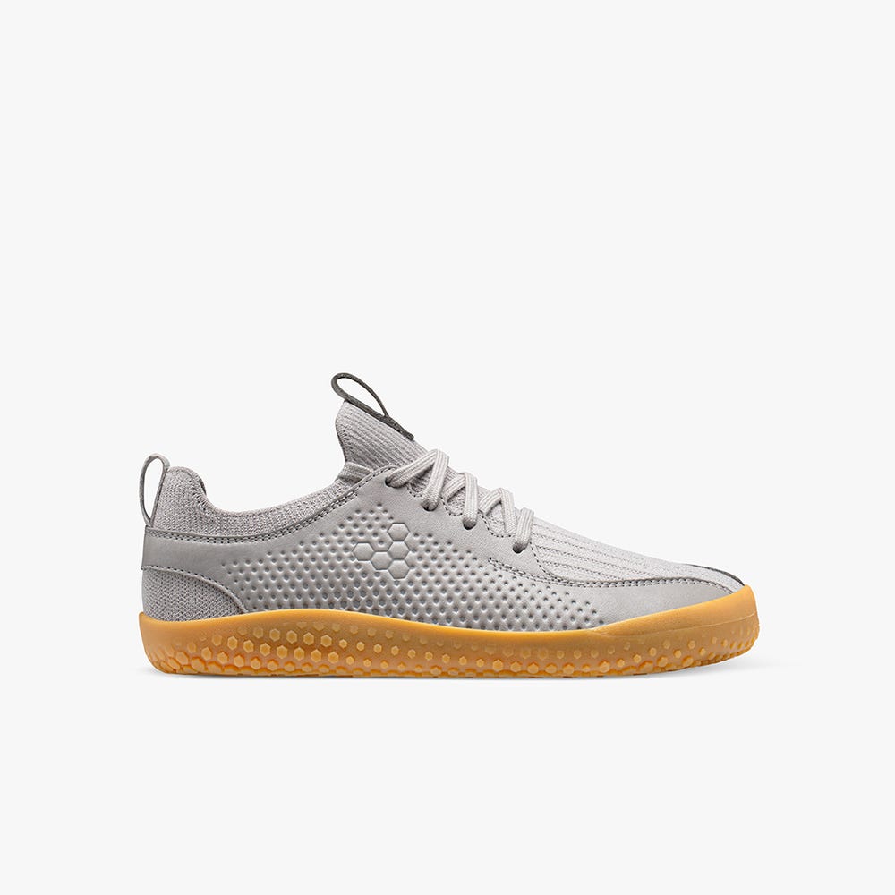 Vivobarefoot Primus Knit II Tornacipő Gyerek Szürke | vivo-07154