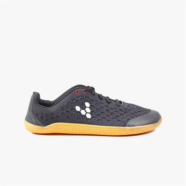 Vivobarefoot STEALTH 2 Futócipő Női Black/Orange | vivo-80463